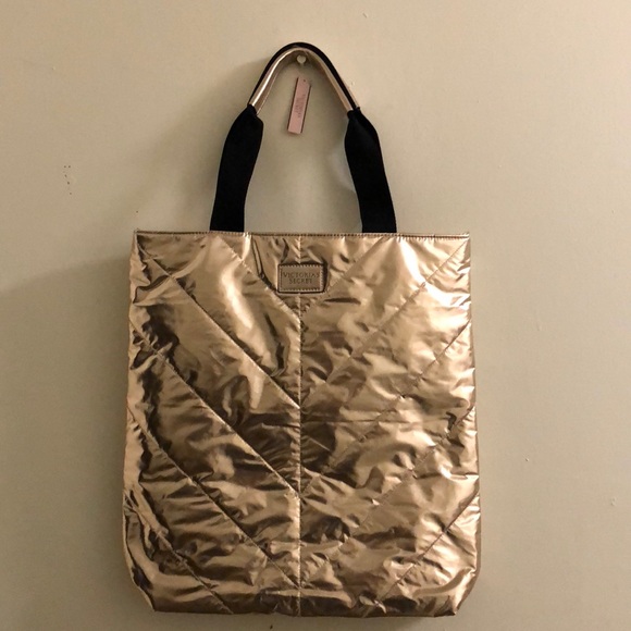 Victoria’s Secret metallic gold tote - Picture 1 of 1